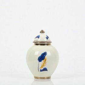 Vitale AK.NRH0060 21 cm Mavi Gold Yaprak Desenli Şah Küp
