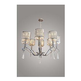 Vitale AY.VPL-1240 Metal Şapkalı Gümüş Avize