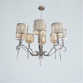 Vitale AY.VPL-1240 Metal Şapkalı Gümüş Avize