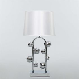 Vitale AY.VTL-0044 Metal Ayaklı Beyaz Masa Lambası