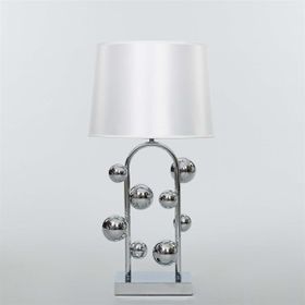 Vitale AY.VTL-0044 Metal Ayaklı Beyaz Masa Lambası