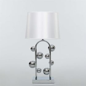 Vitale AY.VTL-0044 Metal Ayaklı Beyaz Masa Lambası