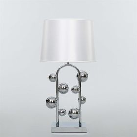 Vitale AY.VTL-0044 Metal Ayaklı Beyaz Masa Lambası