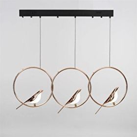 Vitale AY.VTPL-0105 Altın Modern Kuşlu Avize