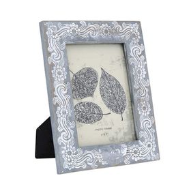 Vitale Ena İşlemeli Mavi Fotoğraf Çerçevesi