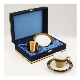 Vitale MTFK.0038-9 Gold 2'li Kaplama Kahve Fincanı