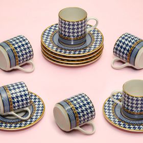 Vitale MTFK0067 Renkli 6'lı Kahve Fincanı Takımı