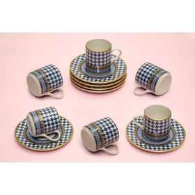 Vitale MTFK0067 Renkli 6'lı Kahve Fincanı Takımı
