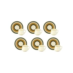 Vitale MTFK0067 Renkli 6'lı Kahve Fincanı Takımı
