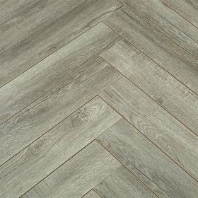 Vitale VTLTP.19009-B Sol 1 m2 Lodgi Herringbone Gümüş Meşe 8 mm Balıksırtı Parke