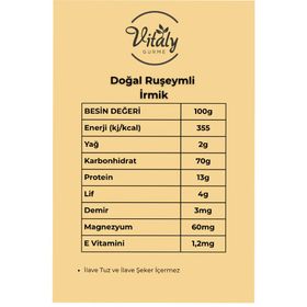 Vitaly Gurme Doğal Ruşeymli İrmik +8 Ay 3x500 gr Bebek Ek Gıda