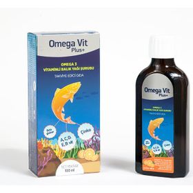Vitamaks Omega Vit Plus+ 100 ml Balık Yağı