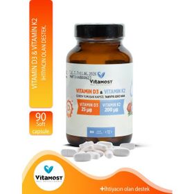 Vitamost Vitamin D3 K2 90 Kapsül