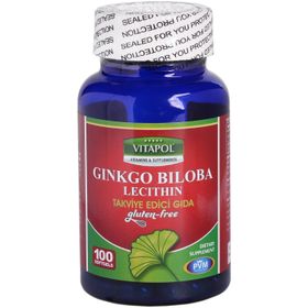 Vitapol Ginkgo Biloba Lecithin 100 Softgel Takviye Edici Gıda