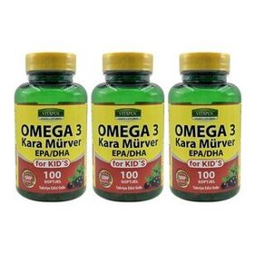 Vitapol Kids Omega 3 Kara Mürver 3x100 Kapsül