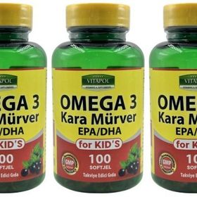 Vitapol Kids Omega 3 Kara Mürver 3x100 Kapsül