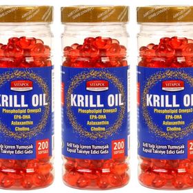 Vitapol Krill Oil Phospholipid Omega 3 3x200 Kapsül Balık Yağı