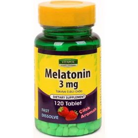Vitapol Melatonin 3 mg Çilek Aromalı 120 Ağızda Dağılan Tablet
