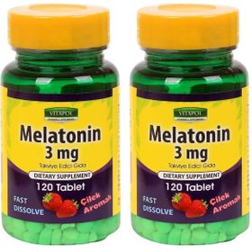 Vitapol Melatonin 3 mg Çilek Aromalı 120 Tablet