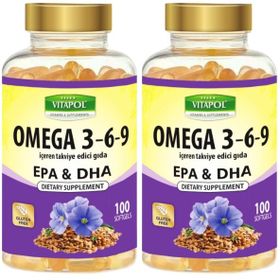 Vitapol Omega 3-6-9 Balık Yağı 2x100 Kapsül