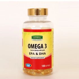 Vitapol Omega 3 EPA DHA 100 Softgels Takviye Edici Gıda