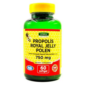 Vitapol Propolis Royal Jelly Polen 750 mg 60 Kapsül