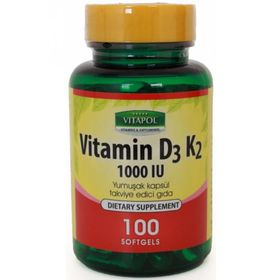Vitapol Vitamin D3 K2 1000 IU 100 Kapsül