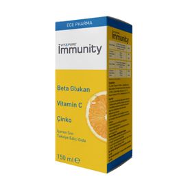 Vitapure Immunity Beta Glukan Vitamin C Çinko 150 ml Sıvı