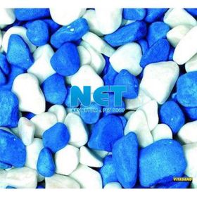 Vitasand REF-186 350 gr Yıkanmış Bakteriden Dezenfekteli Mavi Beyaz Fanus Çakılı