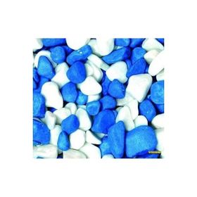 Vitasand REF-186 350 gr Yıkanmış Bakteriden Dezenfekteli Mavi Beyaz Fanus Çakılı