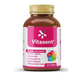 Vitasent Keratin Biotin 60 Tablet