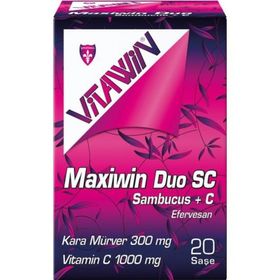 Vitawin Maxiwin Duo SC Sambucus C 20 Efervesan Saşe