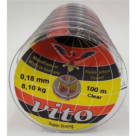 Vito 100 m 0.20 mm Süper Strong Fluorocarbon Coated Olta Misinası