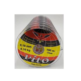 Vito 100 m 0.24 mm Süper Strong Fluorocarbon Coated Olta Misinası
