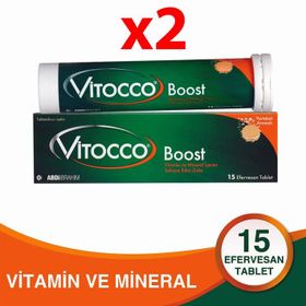 Vitocco Boost Portakal Aromalı Vitamin Mineral 2x15 Efervesan Tablet