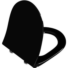 Vitra 120-070-009 Sento Siyah Duroplast Yavaş Kapanır Klozet Kapağı