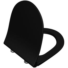 VitrA 120-083-009 Sento Slim Mat Siyah Yavaş Kapanır Klozet Kapağı