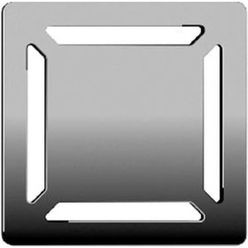 VitrA 5606974 V-Flow Parlak Krom Kare Yandan Çıkışlı 10x10 cm DK 100 Kapak Duş Kanalı