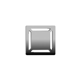 VitrA 5607270 V-Flow Kare Yandan Çıkışlı 15x15 cm Parlak Krom Duş Kanalı