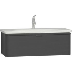 VitrA 56140 Nest Trendy 100 cm Parlak Antrasit Tek Çekmeceli Lavabo Dolabı