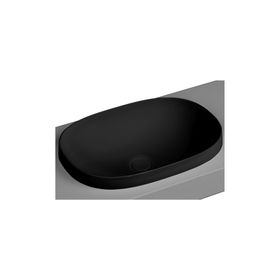 Vitra 5652B470-0016 Frame Tezgah Üstü 56 cm Siyah Oval Lavabo