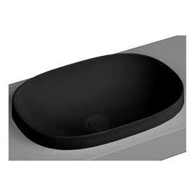 Vitra 5652B470-0016 Frame Tezgah Üstü 56 cm Siyah Oval Lavabo