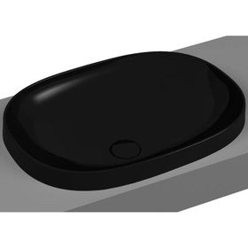 Vitra 5652B470-0016 Frame Tezgah Üstü 56 cm Siyah Oval Lavabo