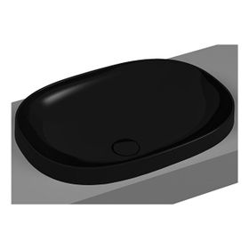Vitra 5652B470-0016 Frame Tezgah Üstü 56 cm Siyah Oval Lavabo