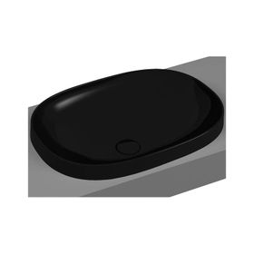 Vitra 5652B470-0016 Frame Tezgah Üstü 56 cm Siyah Oval Lavabo