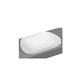 Vitra 5653B401-0016 Frame Tezgah Üstü 58 cm Mat Beyaz TV Lavabo