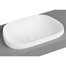 Vitra 5653B403-0016 Frame Tezgah Üstü 57 cm Beyaz TV Lavabo