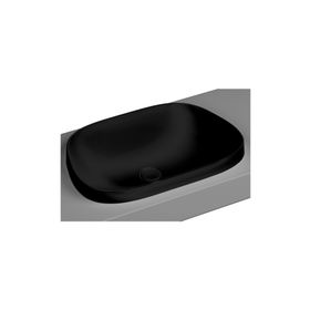Vitra 5653B470-0016 Frame 58 cm Siyah Tezgah Üstü TV Lavabo
