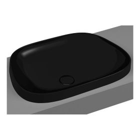 Vitra 5653B483-0016 Frame 55 cm Mat Siyah Tezgah Üstü TV Lavabo
