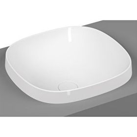 Vitra 5654B403-0016 Frame Tezgah Üstü 41 cm Beyaz Kare Lavabo